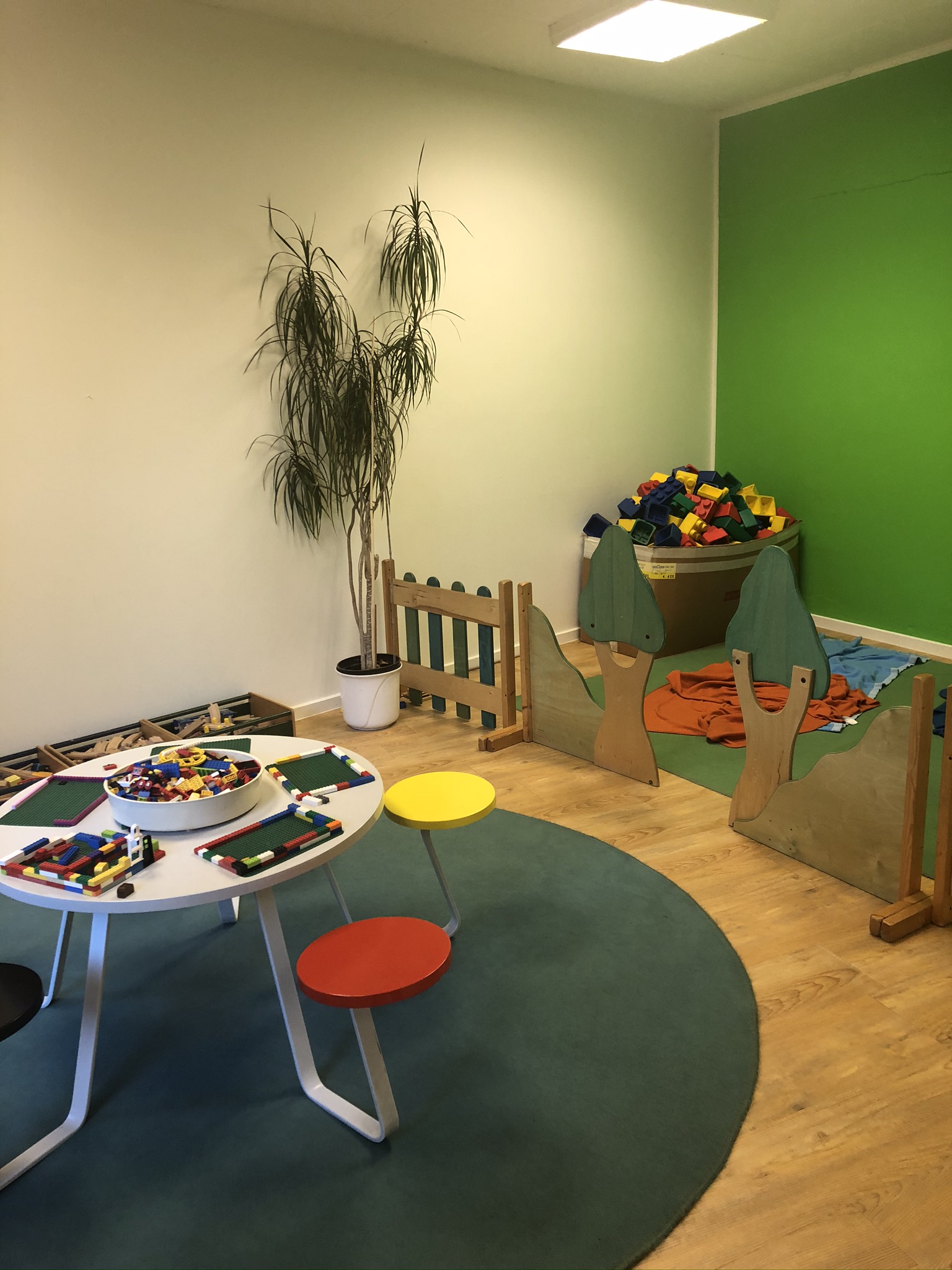 Die Bauwerkstatt ist der Grupppenraum der 3 Jährigen